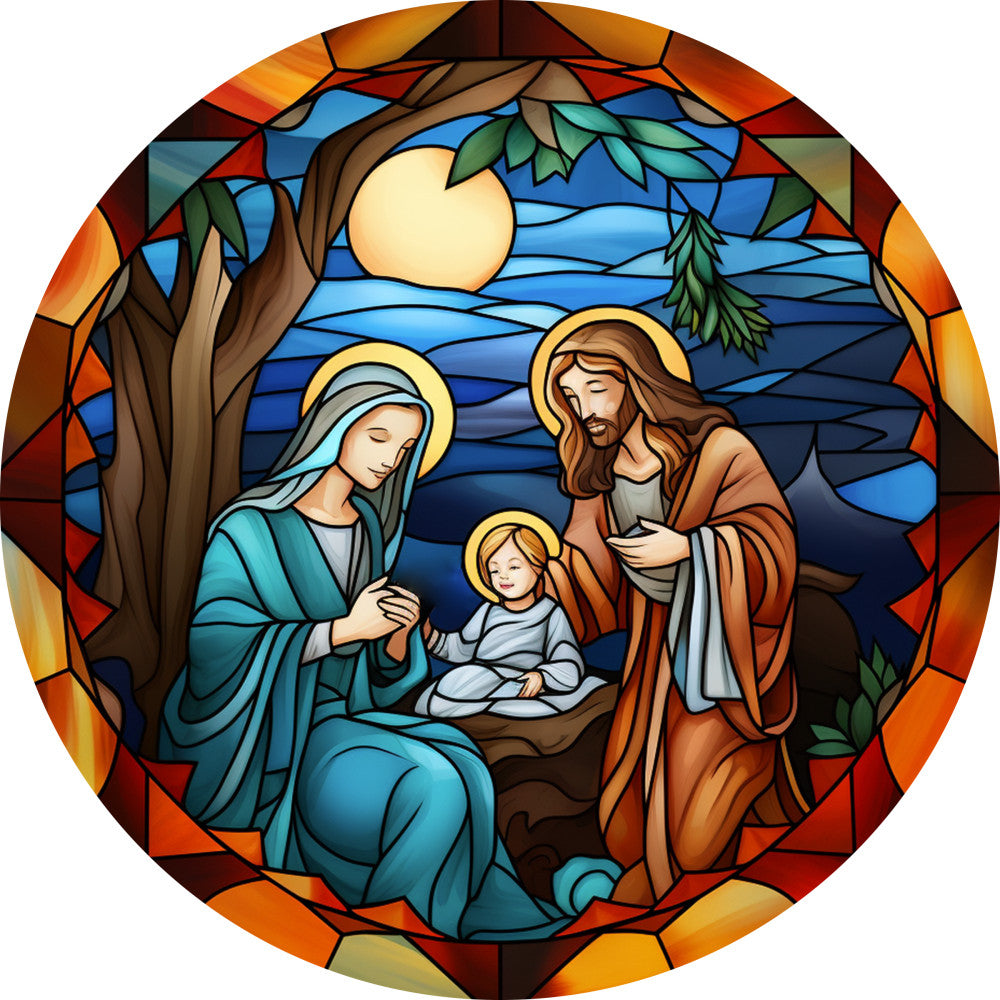 Nativity Christmas Ornaments Fabric Panel 23