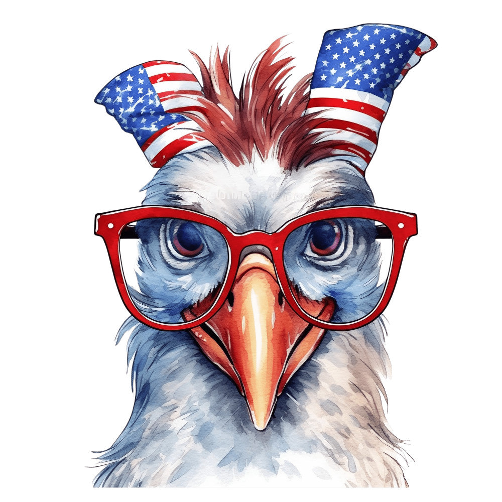 American Rooster Fabric Panel 10