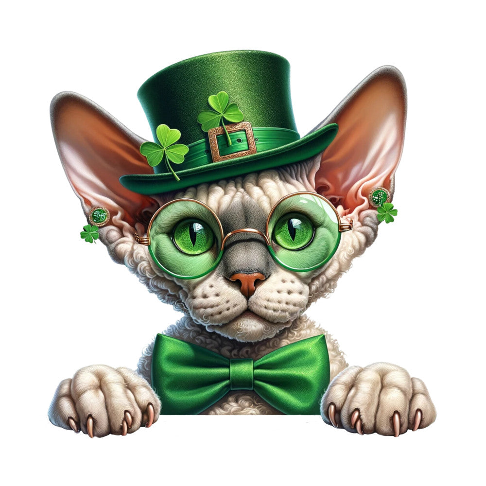 St Patricks Day Cat Fabric Panel 23