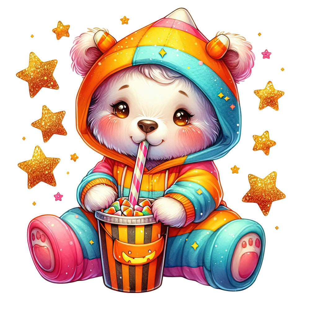 Halloween Wonder Animals Fabric Panel 1