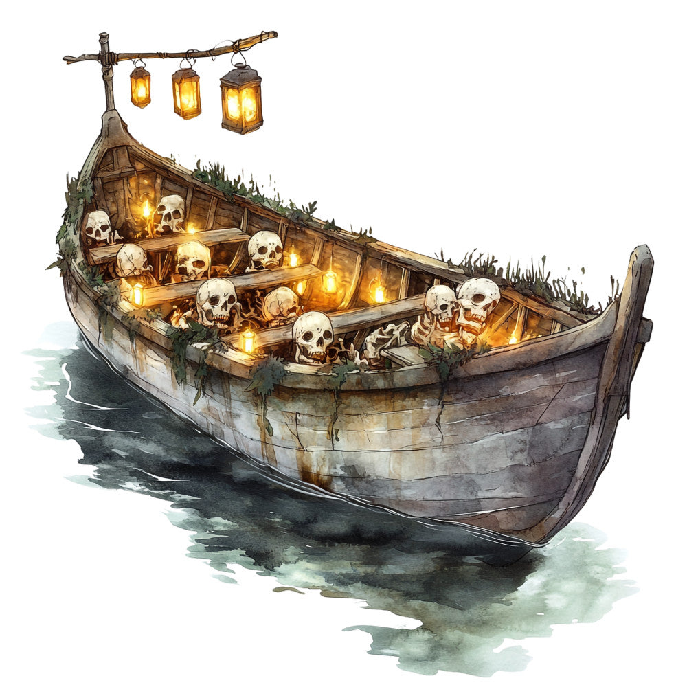 Haunted Ocean Fabric Panel 13