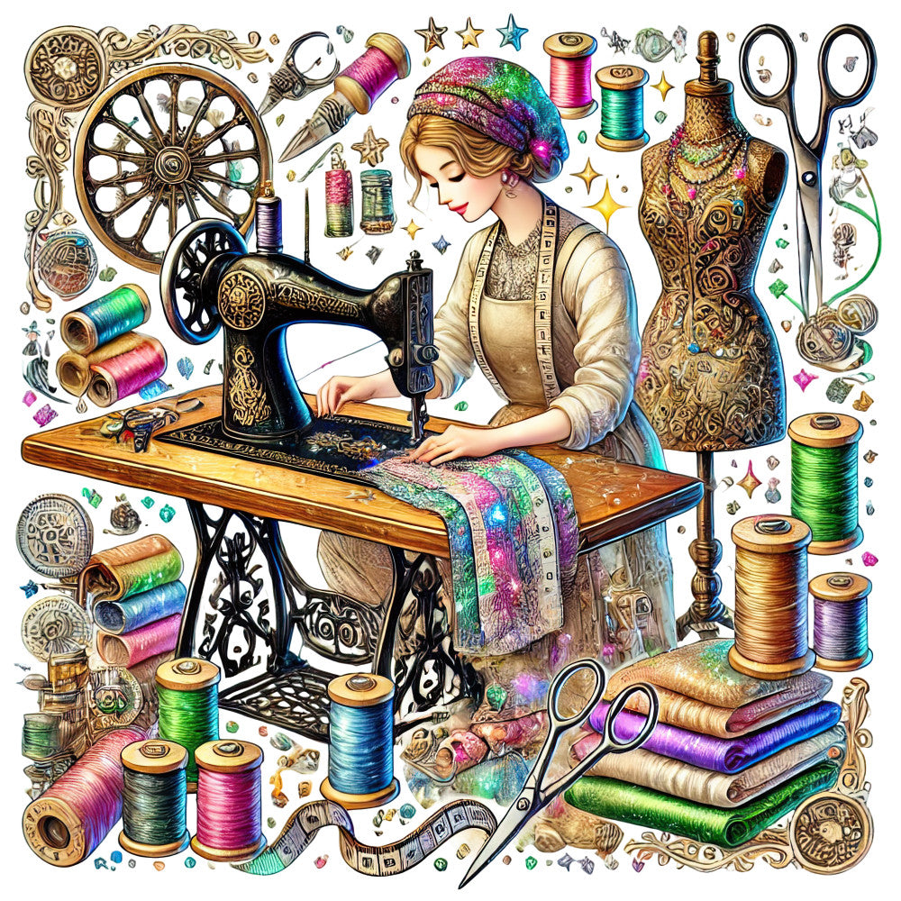 Sewing Scenes Fabric Panel 20