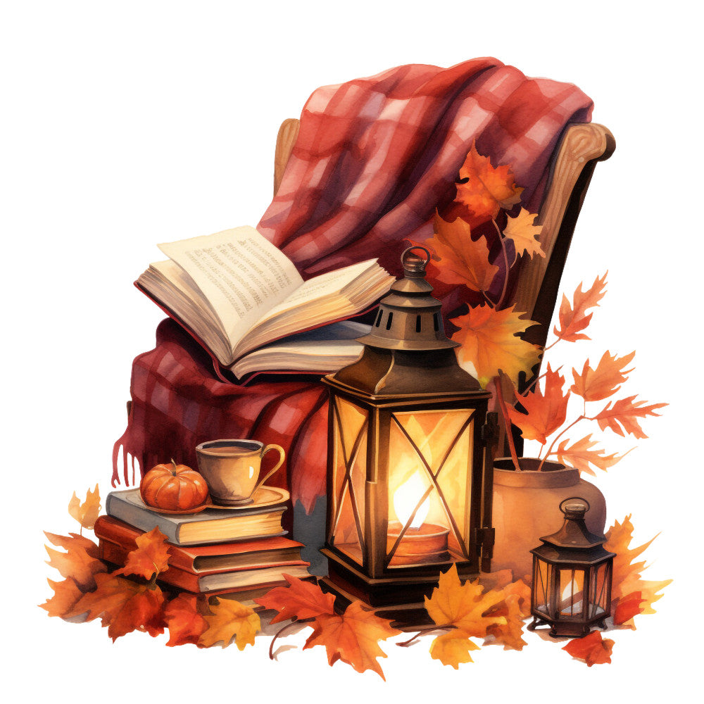 Cozy Autumn Fabric Panel 1