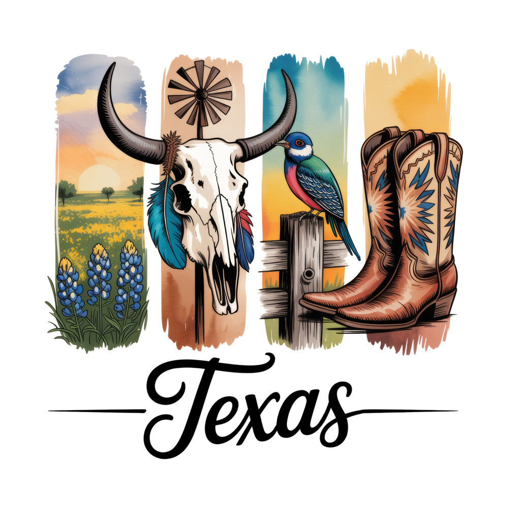 Western Brushstroke Fabric Panel 19