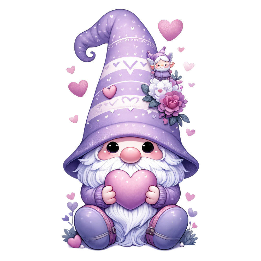 Adorable Pastel Gnome Fabric Panel 5