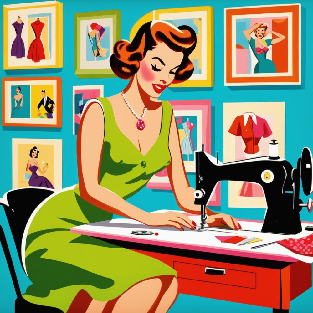 Pop Art Sewing Fabric Panel 30