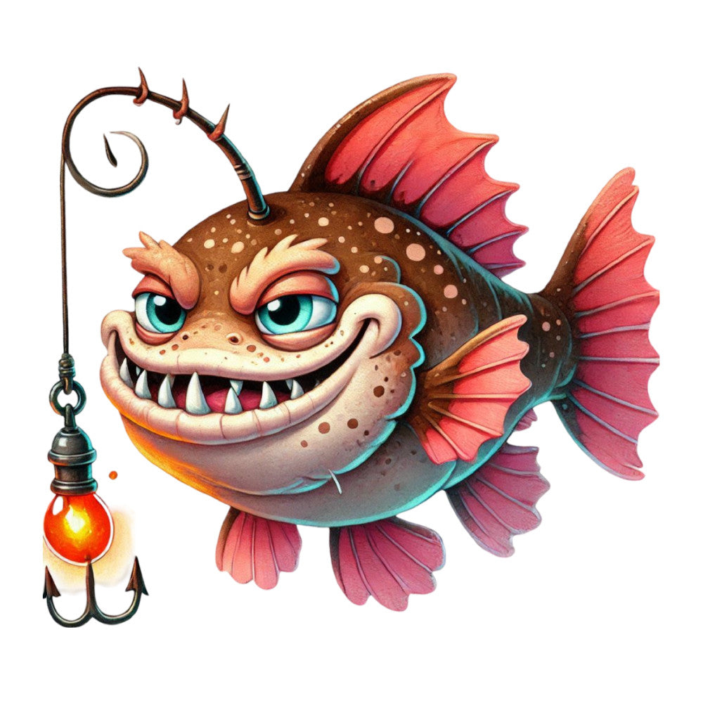 Watercolor Sea Fish Fabric Panel 11