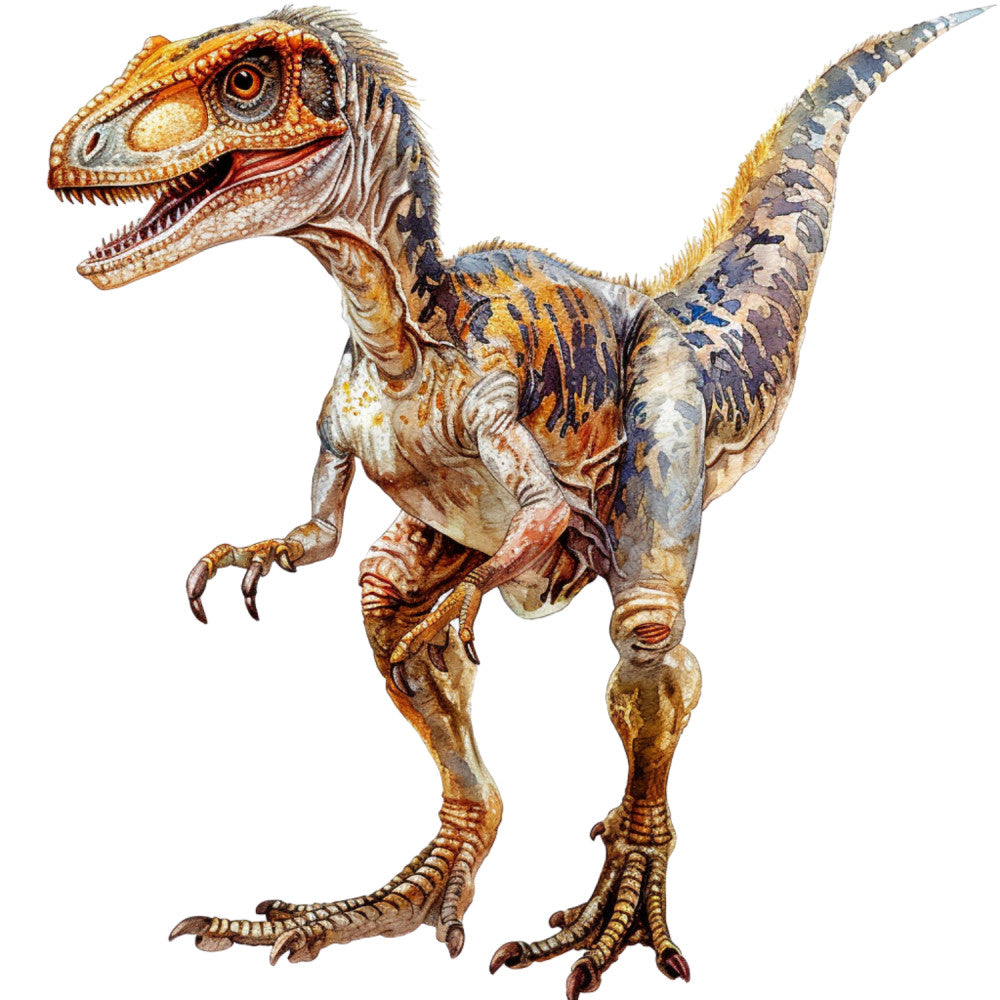 Watercolor Dinosaurs Fabric Panel 28