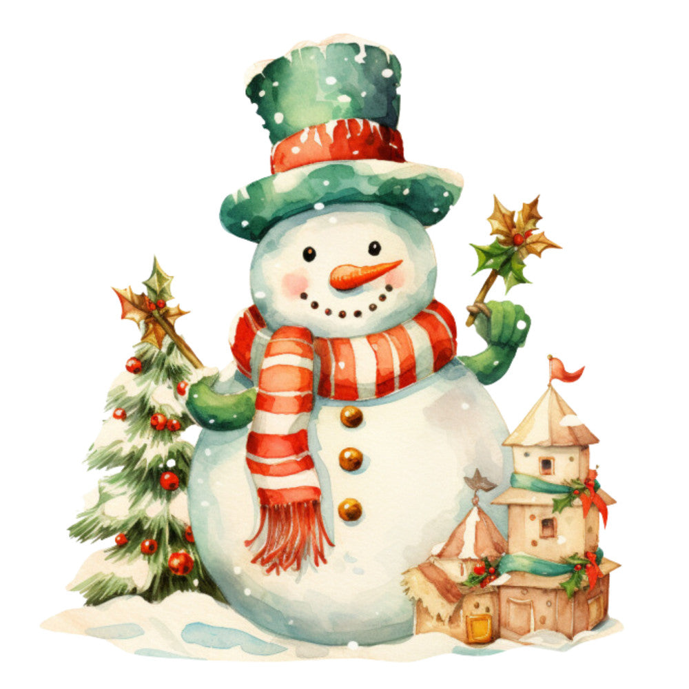 A Retro Christmas Fabric Panel 25