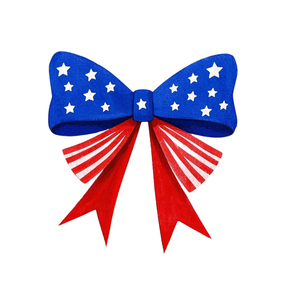 Patriotic Bows Fabric Panel 7