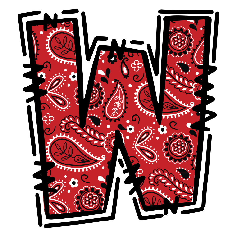 Cowboy Alphabet Fabric Panel 24