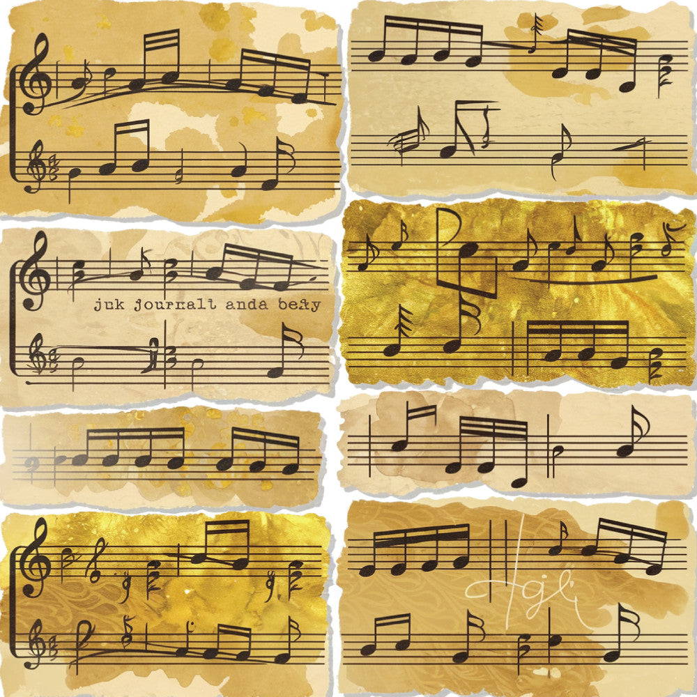 Music Sheet Fabric Panel 15