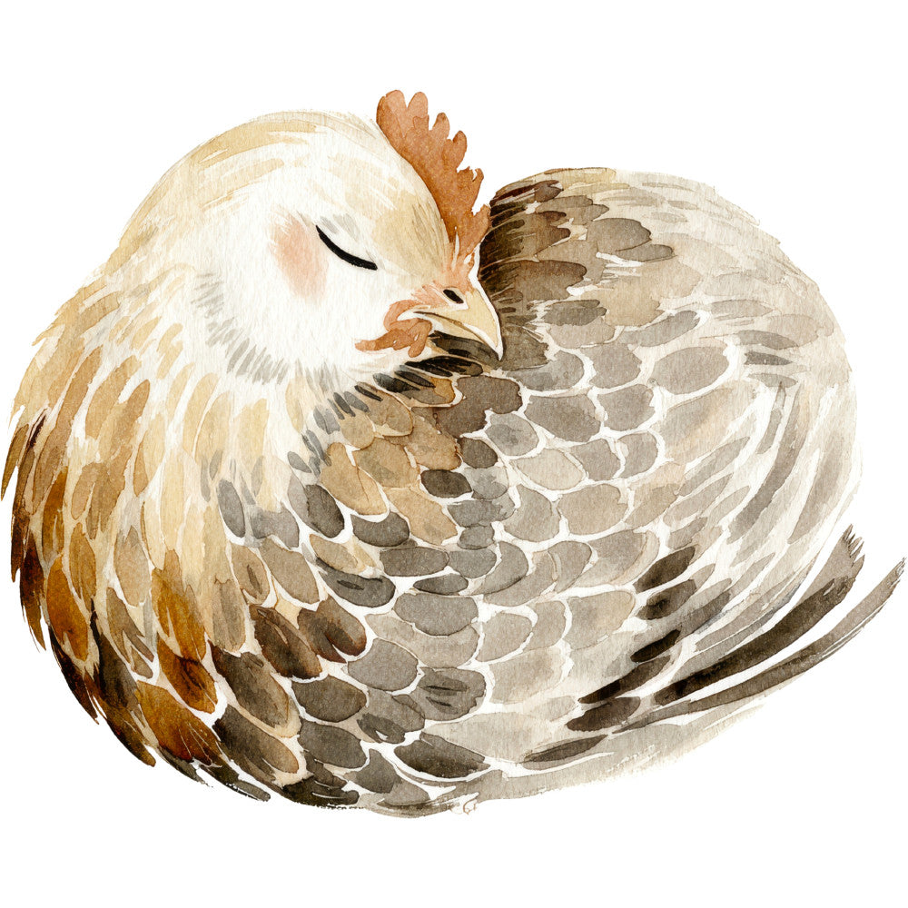 Rustic Barnyard Birds Fabric Panel 24