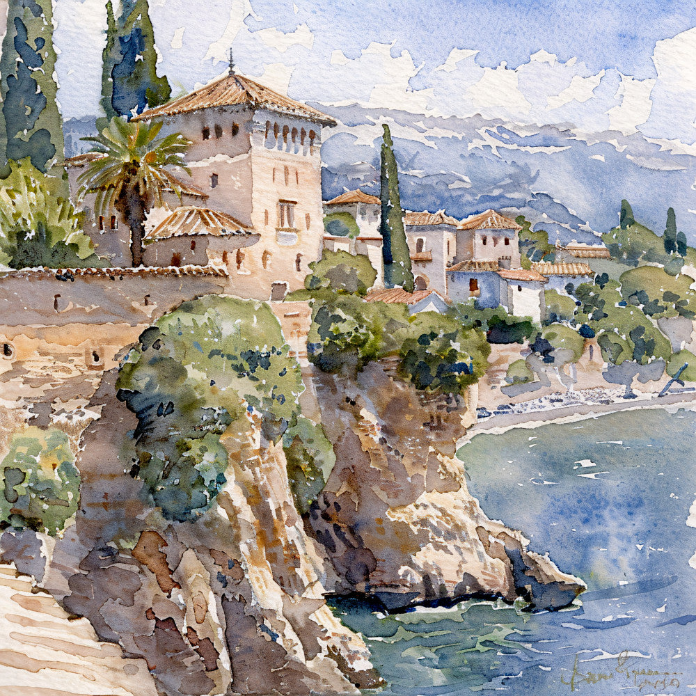 Spain Travel Art Fabric Panel 18