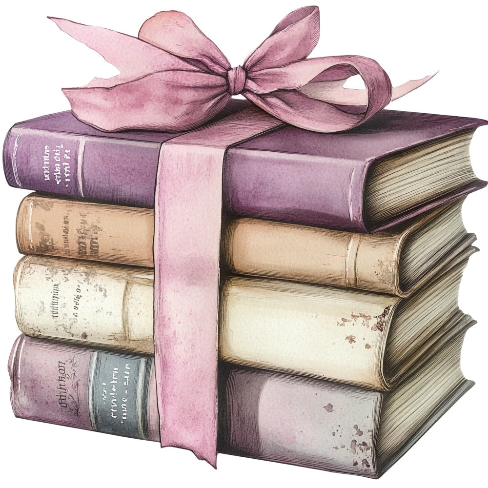 Shabby Chic Books Fabric Panel 17