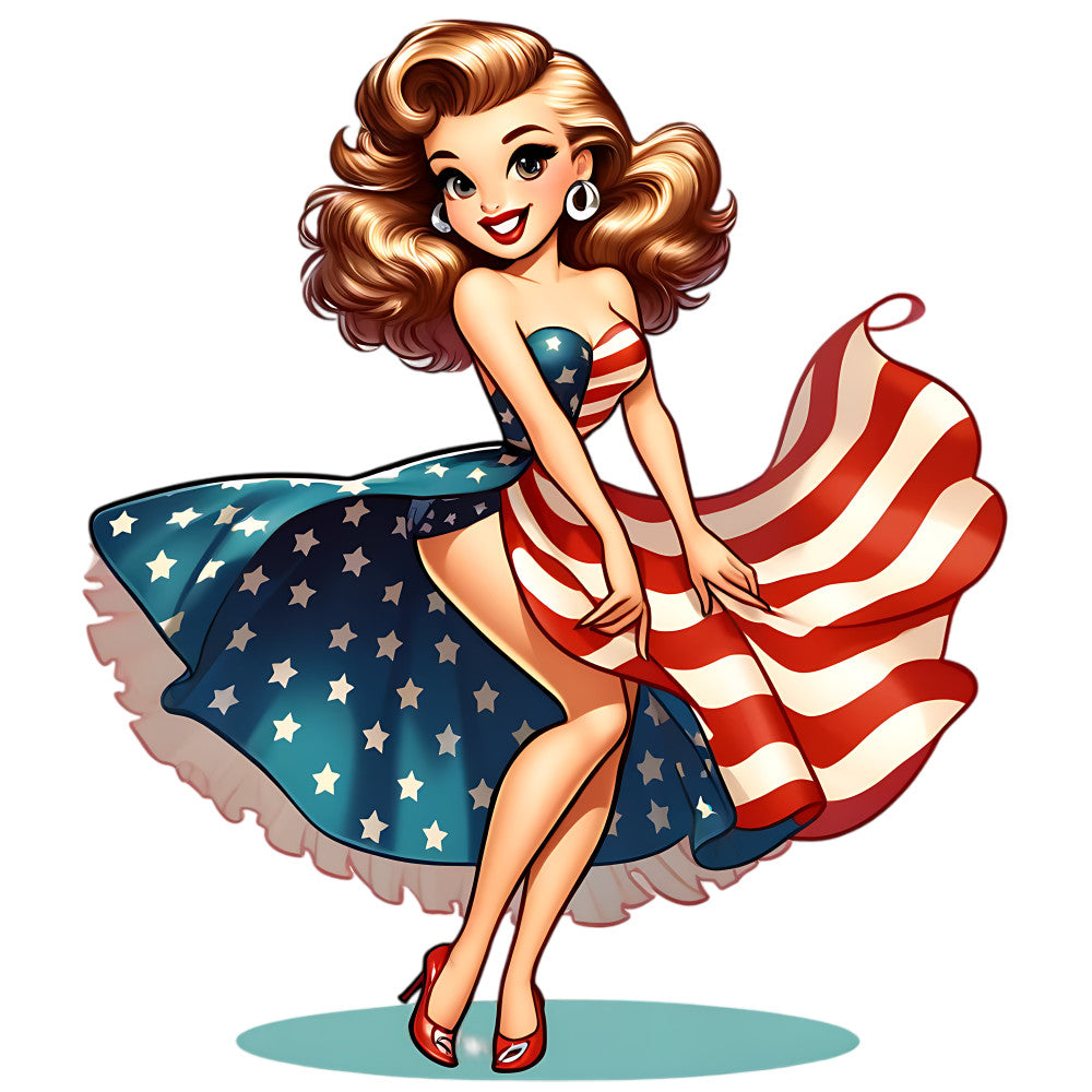 Vintage American Girl Fabric Panel 2