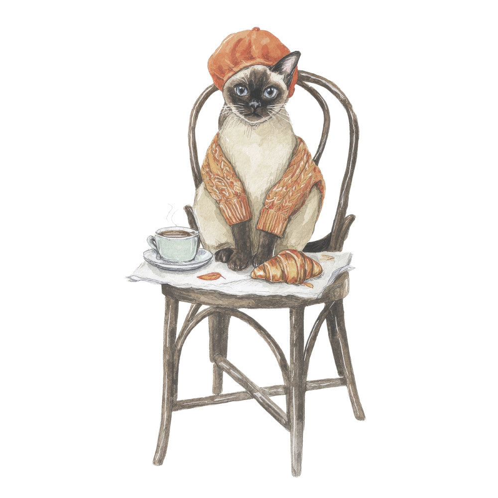 Cozy Autumn Cats Fabric Panel 1