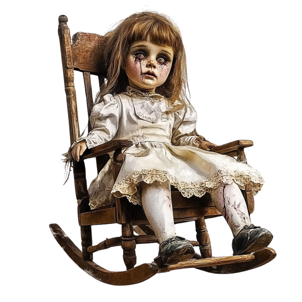 Creepy Dolls Fabric Panel 14