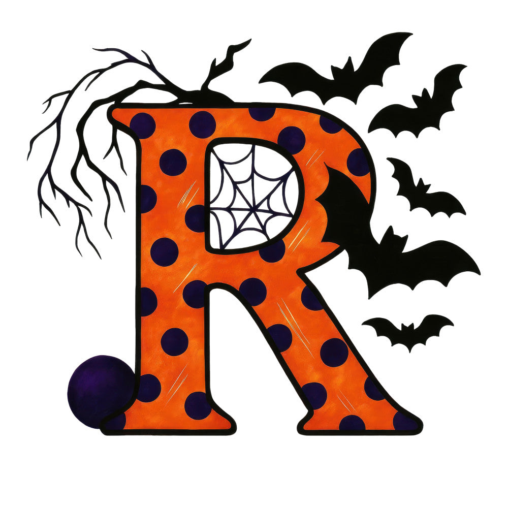 Halloween Alphabet Fabric Panel 11