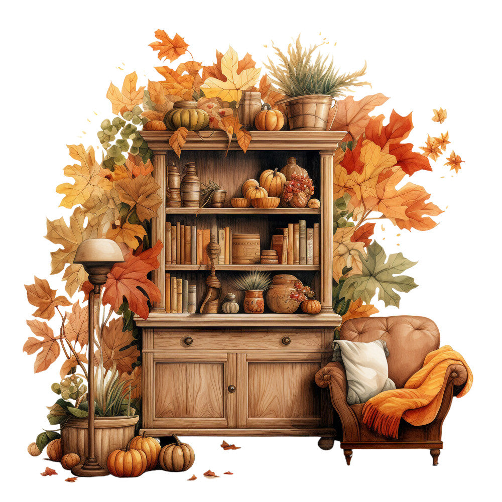 Cozy Autumn Fabric Panel 12