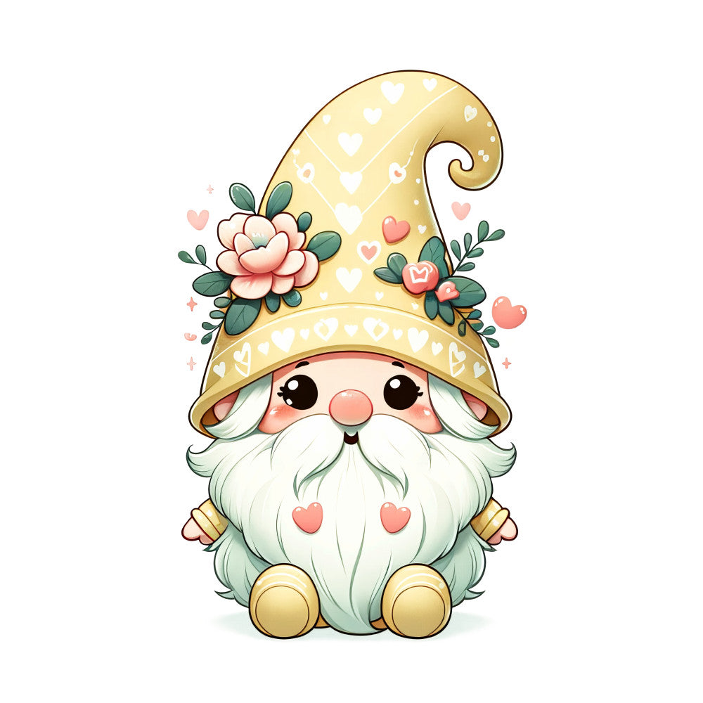 Adorable Pastel Gnome Fabric Panel 10