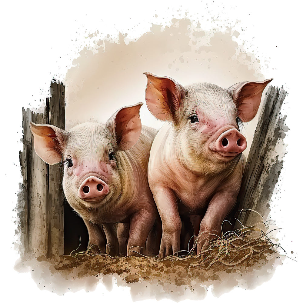 Life at the Farm Fabric Panel 5