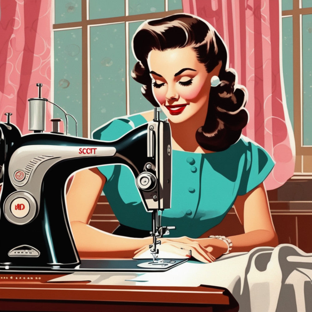 Sewing Ladies Fabric Panel 6