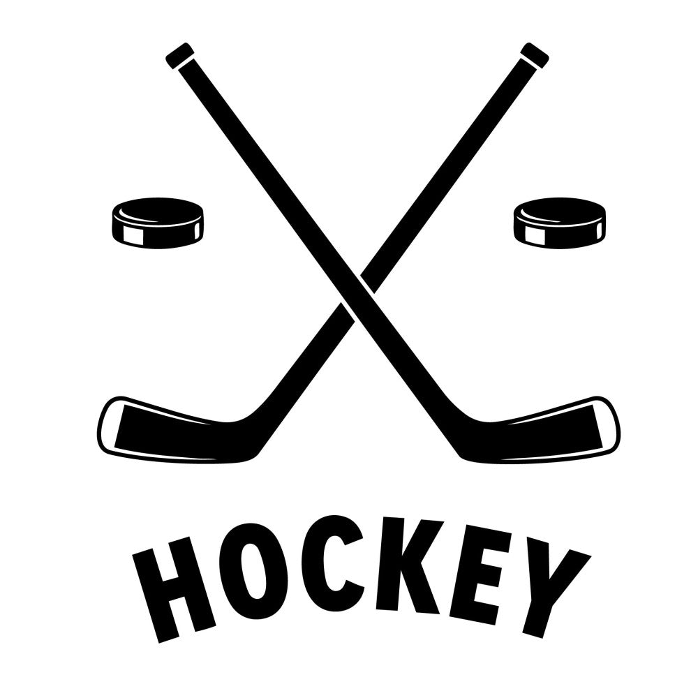 hockey, sports, black and white, monochrome, geometric, athletic, sticks, pucks, winter sports, ice hockey, team sports, recreation, masculine, bold, modern, contemporary, graphic, silhouette, sport themed, games, competition, leisure, active wear, boys, men, home decor, wall art, sports fan, high contrast, graphic design