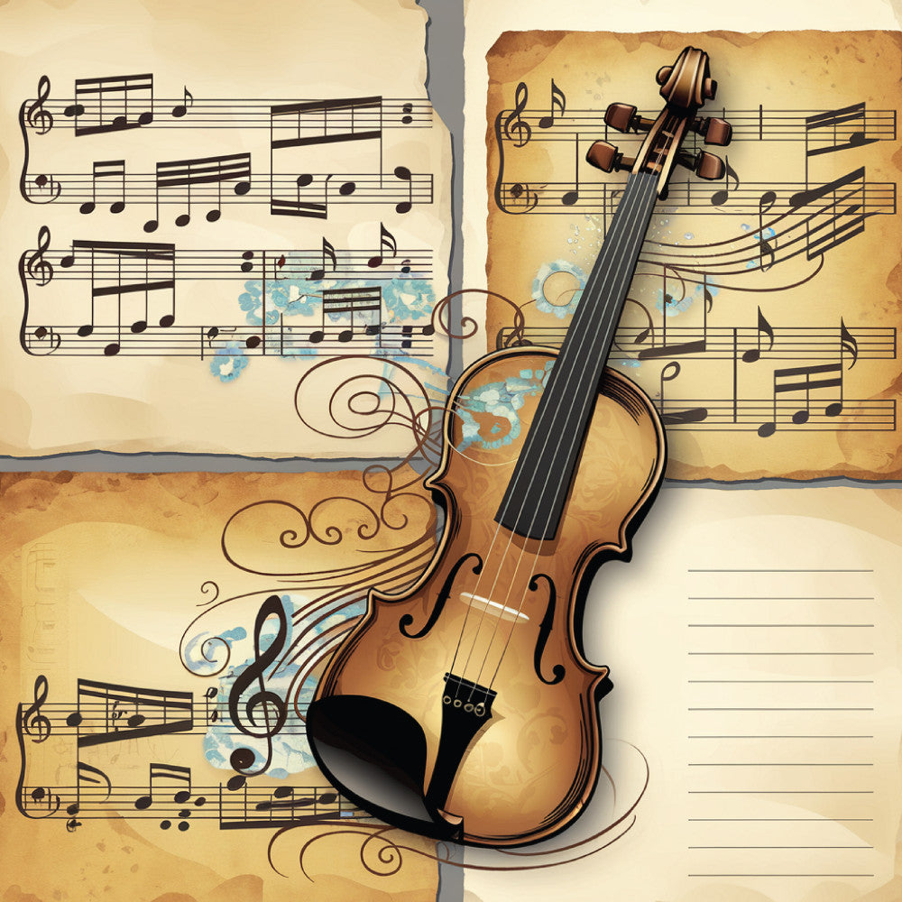 Music Sheet Fabric Panel 9