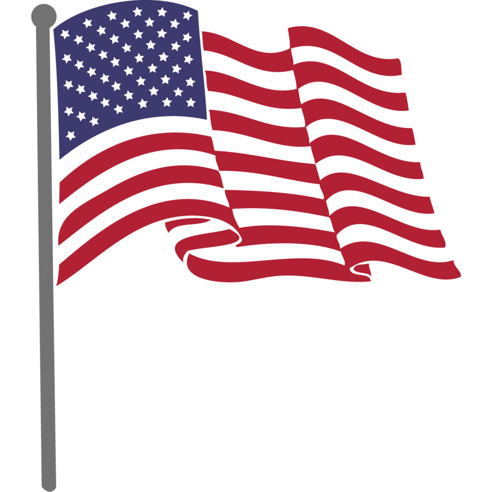 American Flag Icons Fabric Panel 31