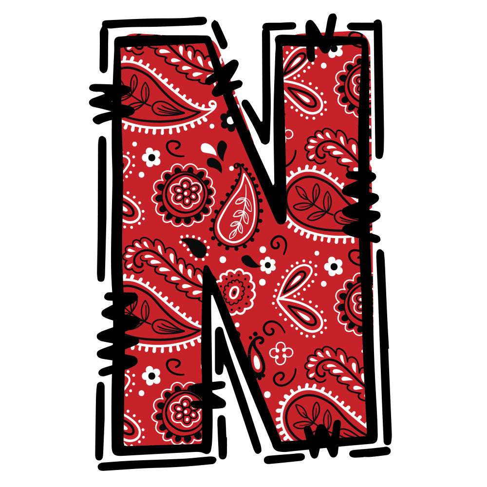 Cowboy Alphabet Fabric Panel 15