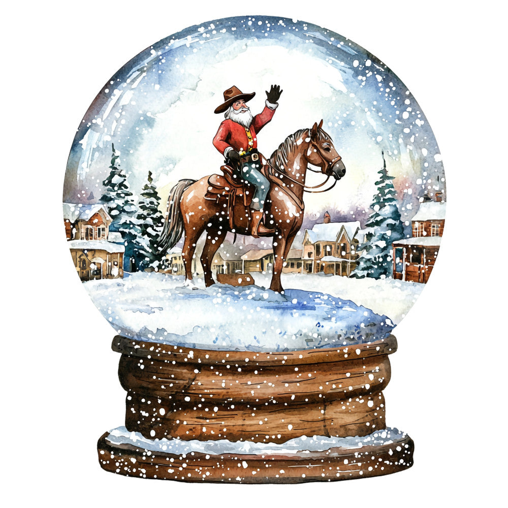 Cowboy Christmas Fabric Panel 3
