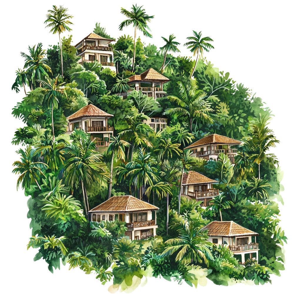 Thailand Resort Fabric Panel 21