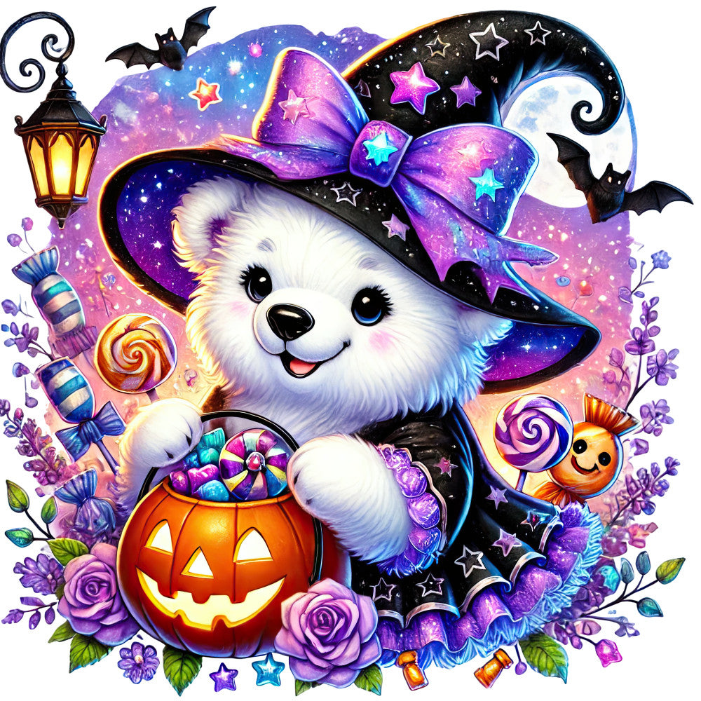 Halloween Wonder Animals Fabric Panel 135