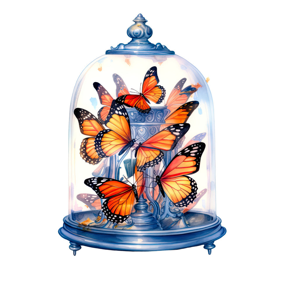 Butterflies in a Dome Fabric Panel 3