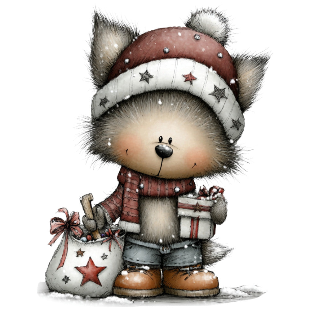 1st Whimsical Christmas Fabric Panel 154