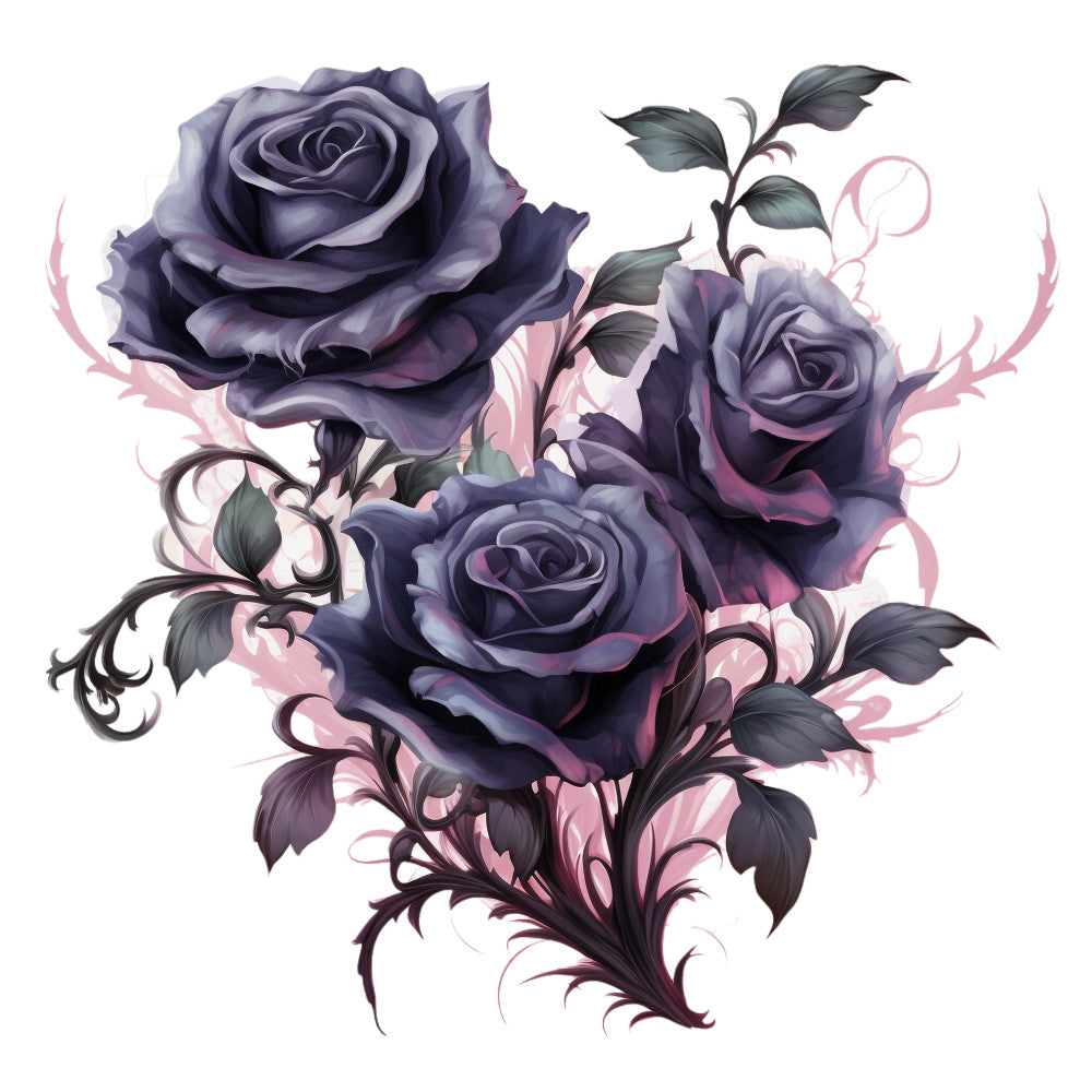 Gothic Floral Fabric Panel 31