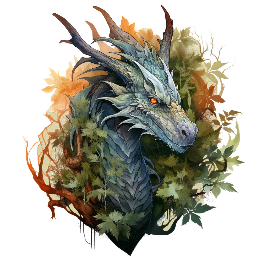 Elemental Dragons Fabric Panel 6