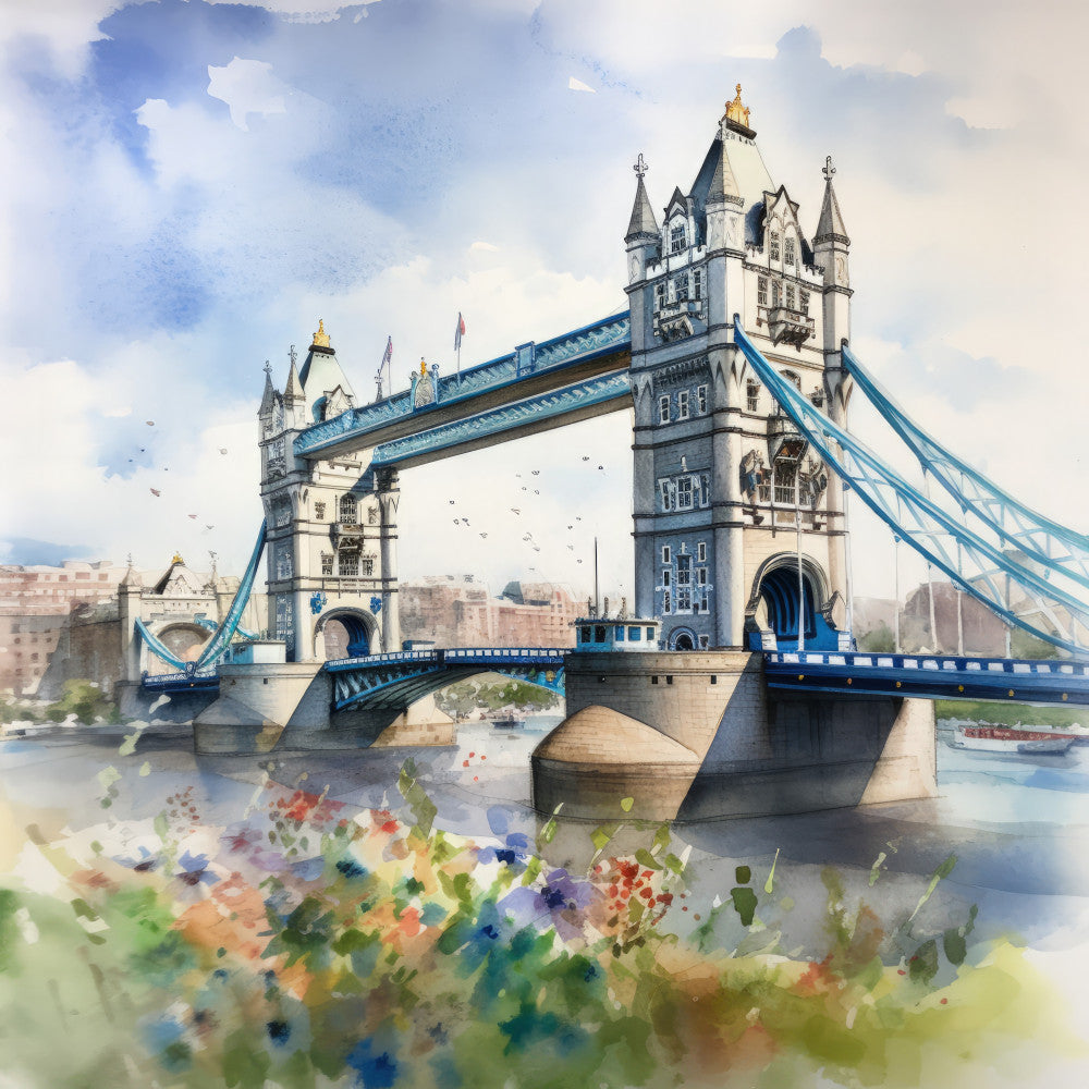 London In Summer Fabric Panel 8