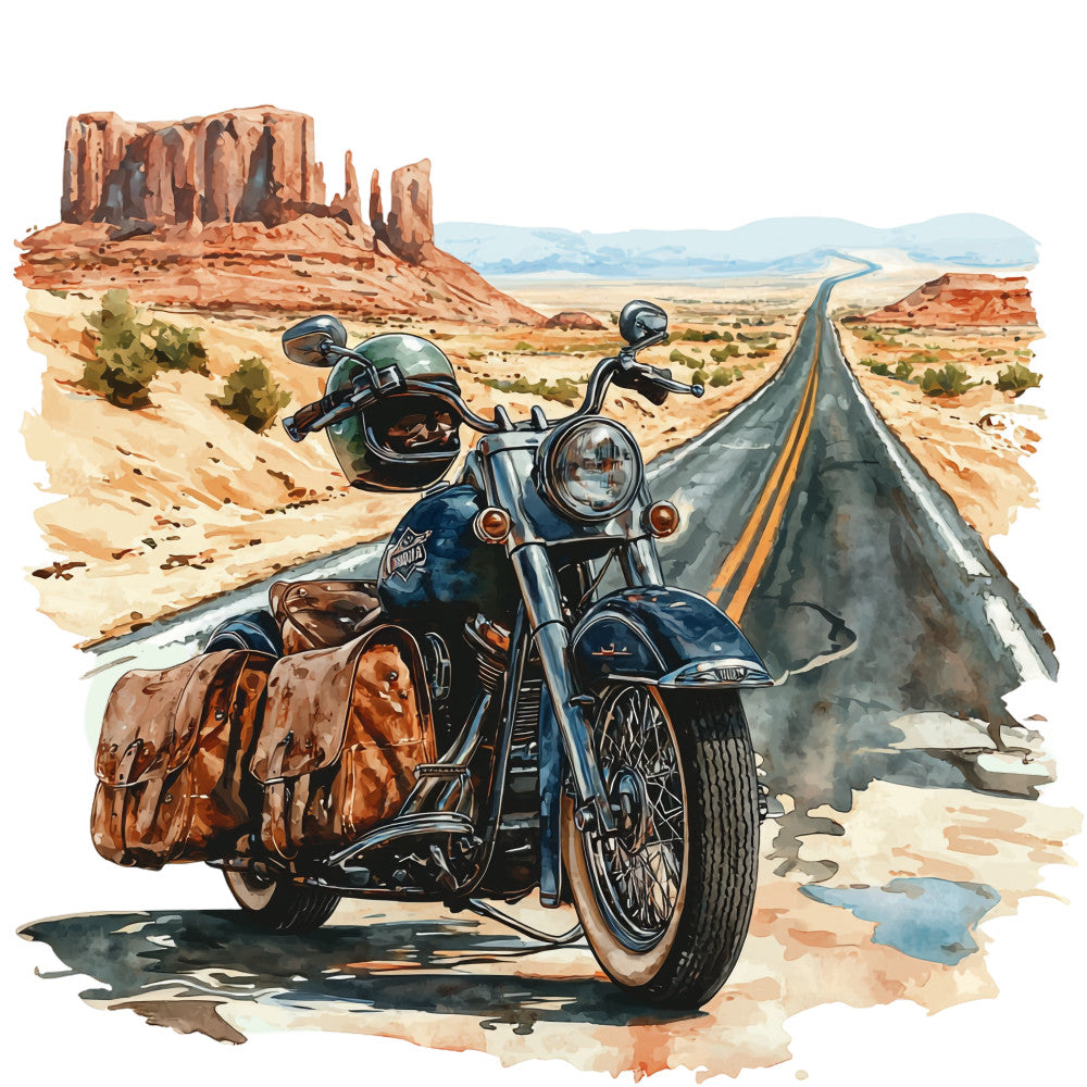 Route 66 Scene Fabric Panel 19