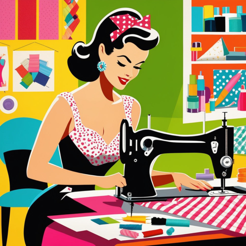 Pop Art Sewing Fabric Panel 20
