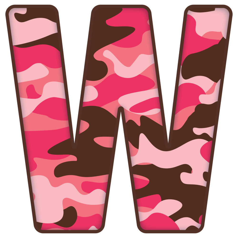 hot pink, dusty rose, light pink, pale pink, chocolate brown, deep brown, camouflage, camo pattern, abstract, organic, wavy, flowing, modern, contemporary, bold, vibrant, graphic, letter w, monogram, geometric abstraction, playful, artistic, fashion-forward, statement print, high contrast, mixed media, trendy, youth-oriented, bag making, apparel