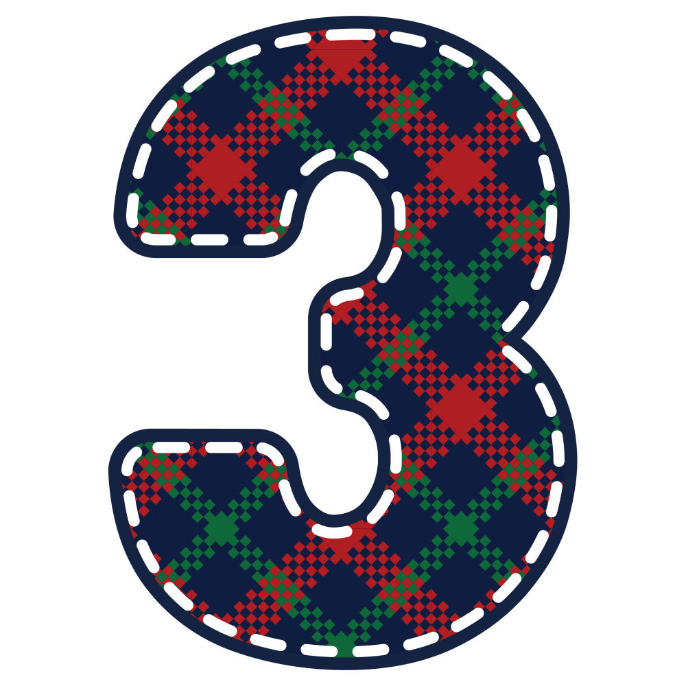 Christmas Alphabet Fabric Panel 6