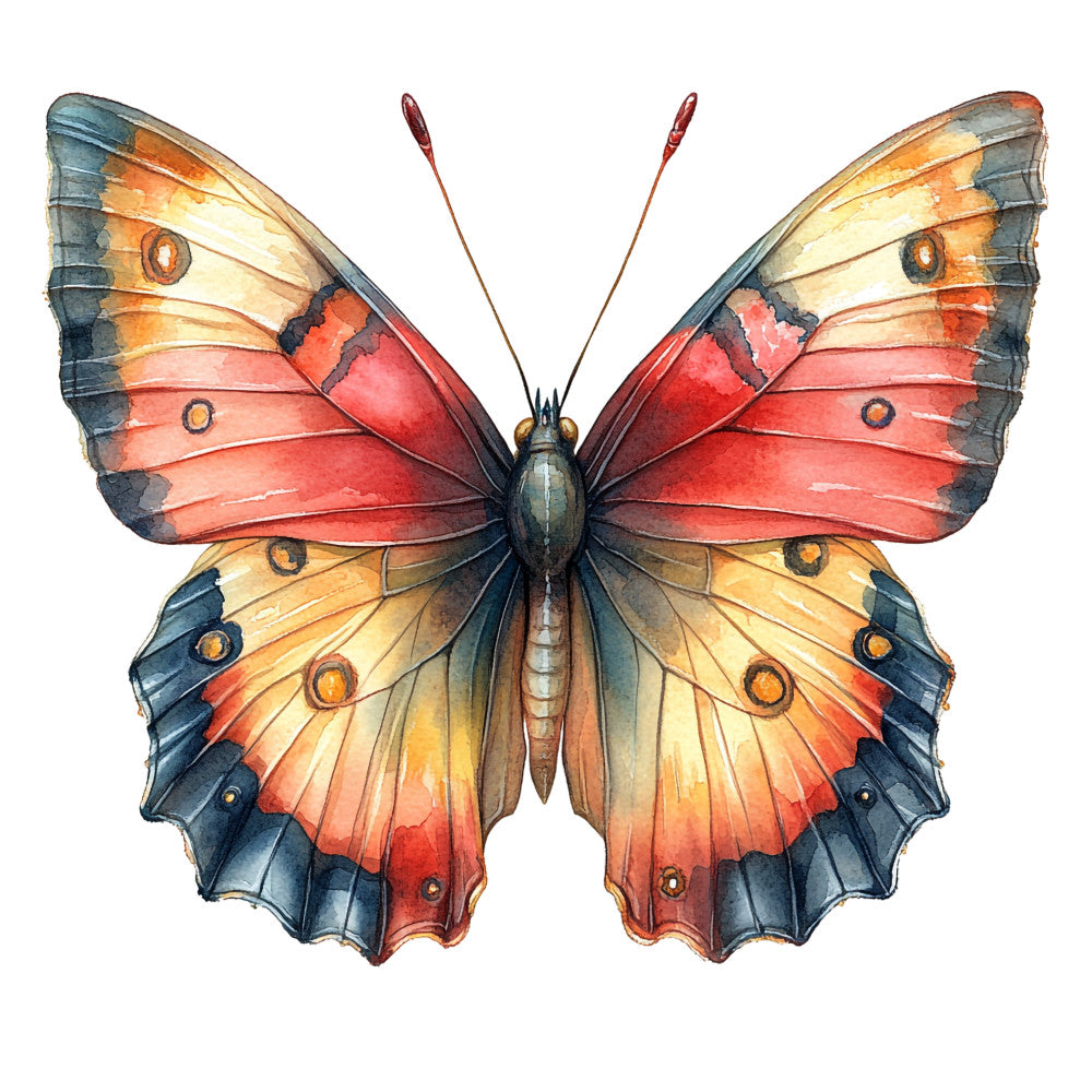 Ephemera Butterflies Fabric Panel 13