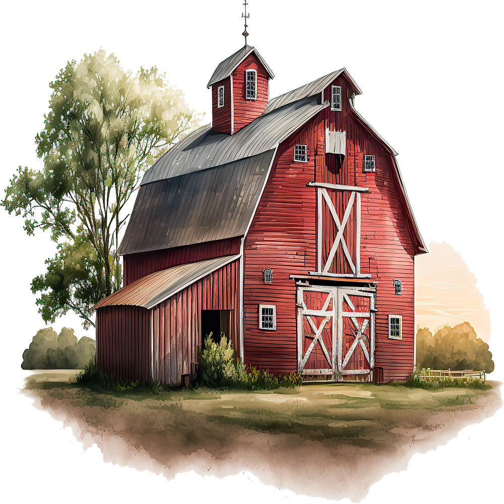 Life at the Farm Fabric Panel 6