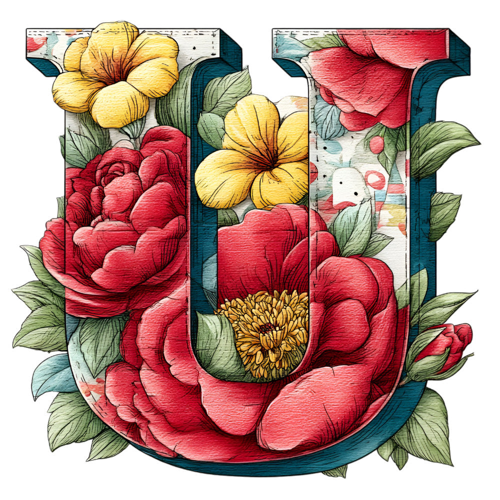 Wedding Alphabet Fabric Panel 2