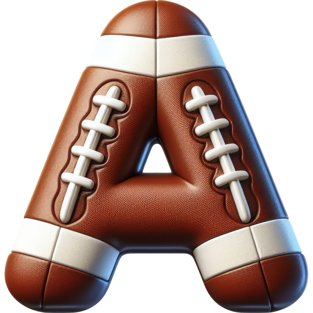 Football Alphabet Fabric Panel 6
