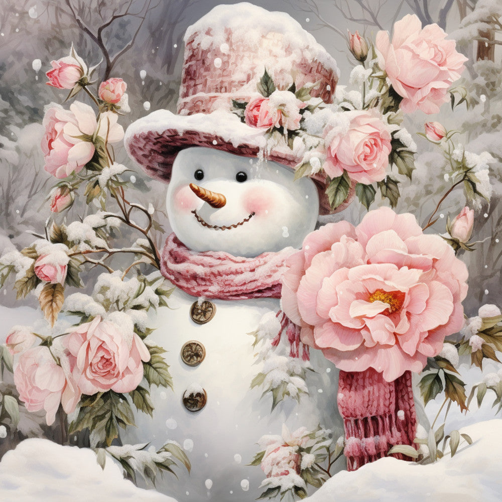 Classic Snowman Fabric Panel 21