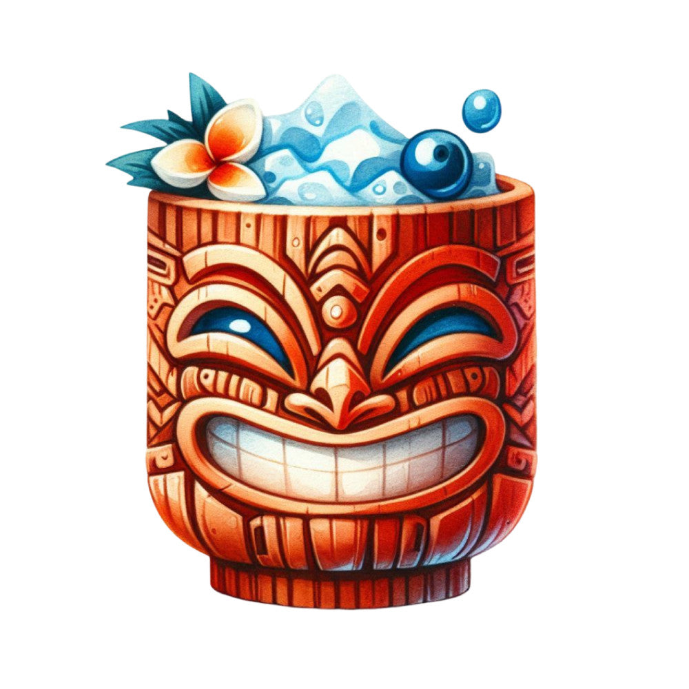 Tiki Cups Fabric Panel 35