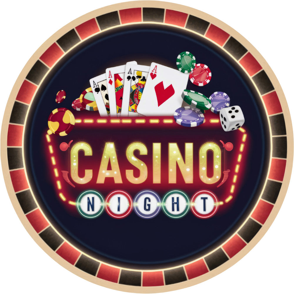 Watercolor Casino Fabric Panel 30